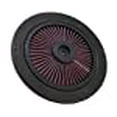 thumbnail image 3 of K &amp; N Filters 66-0901 Air Cleaner Cover XStream (R) 9 Inch Outside Diameter; Black/ Red; K&amp;N Logo, 3 of 4