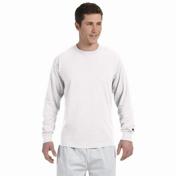 Champion Men's 100 Percent Long Sleeve T-Shirt CC8C