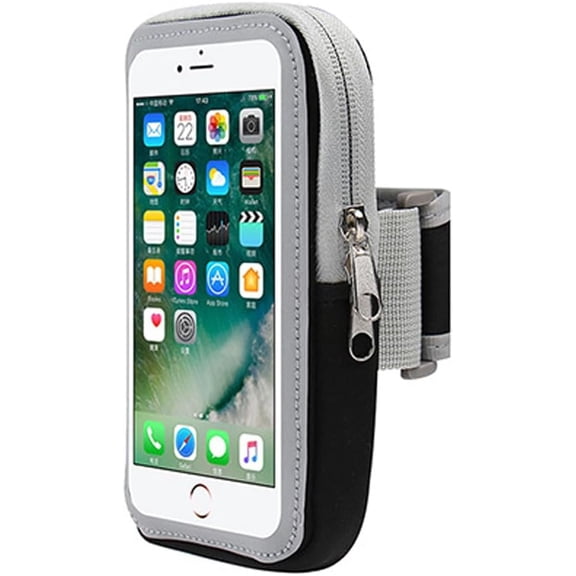 Sport Running Armband Cell Phone Arm Band Holder Bag Pouch Case for Samsung Galaxy S24 S23 S22 Plus S21 S20 FE A15 A25 A52 A53 A54 iPhone 15 14 13 12 11 Pro Max Google Pixel 7a 6a Pixel 8 7 6 (Black)