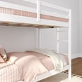 thumbnail image 5 of Now Furniture Wooden Twin over Twin Bunk Bed for Kids, White, 5 of 6