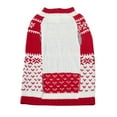 thumbnail image 3 of Vibrant Life Holiday Dog Clothes Red Merry & Bright Sweater, Large, 3 of 6