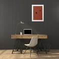thumbnail image 3 of 1x Studio III 17x24 White Modern Wood Framed Museum Art Print Titled - Thistle Rust Red 02, 3 of 4