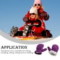 thumbnail image 3 of Qarigey Juego de manoplas para sombreros Buena resistencia a las arrugas Gorras Guantes Kits Suministros de ropa Regalos de cumpleaños para Sombreros morado oscuro, 3 of 6