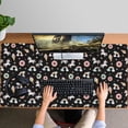 thumbnail image 4 of Long Mouse Pads for Desk,Black Cartoon Unicorn Dessert Rainbow Desk Mats on Top Of Desks, Desk Mouse Pad Extra Large with 3mm Non-Slip Base and Stitched Edge for Gaming,Work,Home 47.3"x23.6", 4 of 5