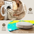 thumbnail image 5 of ODIKA 3'x5' Washable Accent Rug Pet Friendly, Non-Shedding Mat Large Map Playroom Ocean Educational Layout Continents Border for Bedside, Nursery Room, 5 of 7