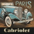thumbnail image 2 of Gregory Gorham 26x26 White Modern Wood Framed Wall Art Titled - Paris Cabriolet, 2 of 5