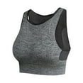thumbnail image 1 of Sujetador deportivo de malla con aros para mujer: doble capa, nailon-spandex, tallas S-XXL, yoga/running/fitness, 1 of 7