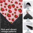 thumbnail image 3 of Red Strawberry Plants Fruit Dot Pink Pattern Kitchen Rugs Sets Of 3,Kitchen Runner Rugs Non Skid Washable,Decorative Kitchen Floor Mats for Kitchen,Sink,Laundry,17"x30"+ 17"x47" + 17"x59", 3 of 6