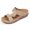 Khaki, variant on Women Wedge Sandals Platform Slippers Slip On Open Toe Breathable Hollow Out Simple Casual Summer Slide Shoes Khaki 43