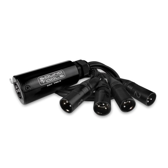 Sound Tools CAT Tails MX - Male XLR Breakout 4 Lines of XLR Analog Audio, AES3, DMX or COM