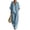 74#Sky Blue, variant on Linen Sets for Women Linen Cotton Two Piece Set - Casual Shirt and Wide Leg Pants Outfit Sky Blue 2XL
