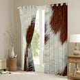 thumbnail image 3 of Castle Fairy Teenagers Vintage Cow Print Blackout Curtains Set of 2 (52x84 Each),Rustic Farmhouse Animal Window Curtains,Western Theme Curtains and Drapes,Ultra Soft Home Decor, 3 of 6