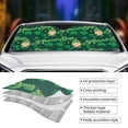 thumbnail image 3 of Yiaed St Patrick's Day9 Print Car Windshield Sunshade Front Auto Car Front Window Sun Shade Foldable Sun Visor Shield Cover Auto Accessories for Sedan SUV Truck-Medium, 3 of 5