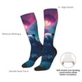 thumbnail image 6 of Fotbe DJ Panda Hot Air Balloon print Women's Men's Novelty Crew Socks Cotton Socks Knee High Socks for Walking,Running,Nurses,Pregnancy, 6 of 8