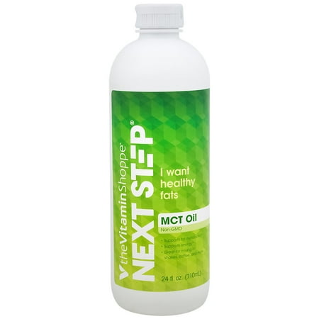 Next Step MCT Oil Healthy Fats, Great for Mixing in Shakes Coffee, Supports Fat Metabolism Energy, Keto Friendly (24 Fluid Ounces)