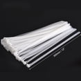 thumbnail image 2 of Correas de cable Uxcell, correas ajustables de 12 pulgadas, liberables, de nylon, con nudo deslizante, blancas, 50 piezas, 2 of 5