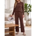 thumbnail image 4 of Cueply 2 Piece Sets for Women Outfits Casual Long Sleeve Lounge Matching Sets Clothing with Pockets, 4 of 9