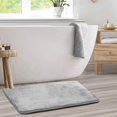 thumbnail image 1 of Clara Clark Bath Mat Set \u2013 Memory Foam Bath Mat - Soft Bathroom Rug - Non Slip and Super Absorbent - Fast Drying Machine Washable Bath Mat Set of 2 - Silver - Large Size 20\u201d x 32\u201d, 1 of 8