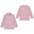 thumbnail image 6 of Aislor Thermal Tops for Girls Boys Fleece Lined Underwear Long Johns Set Long Sleeve Undershirts Baselayer Pink 10-11, 6 of 7