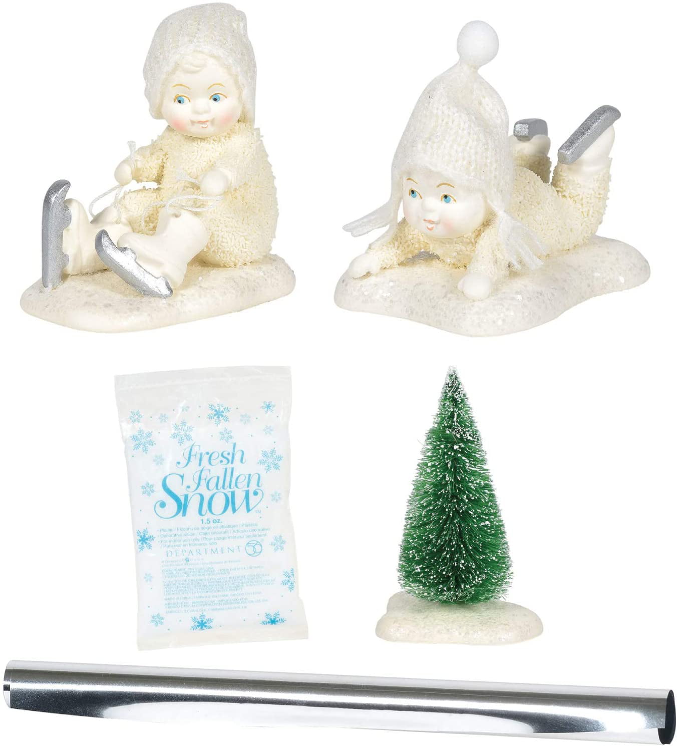 Set of 2 4 inch Department 56 Snowbabies Classics Baby Blossoms Figurine