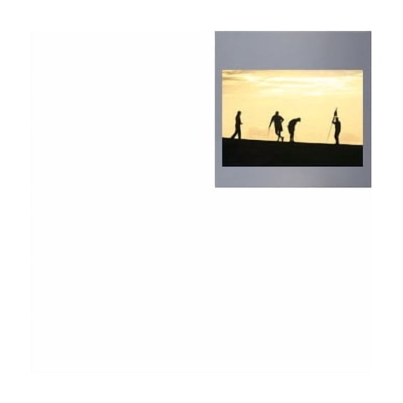 Wallhogs Golf Silhouettes Glossy Wall Mural