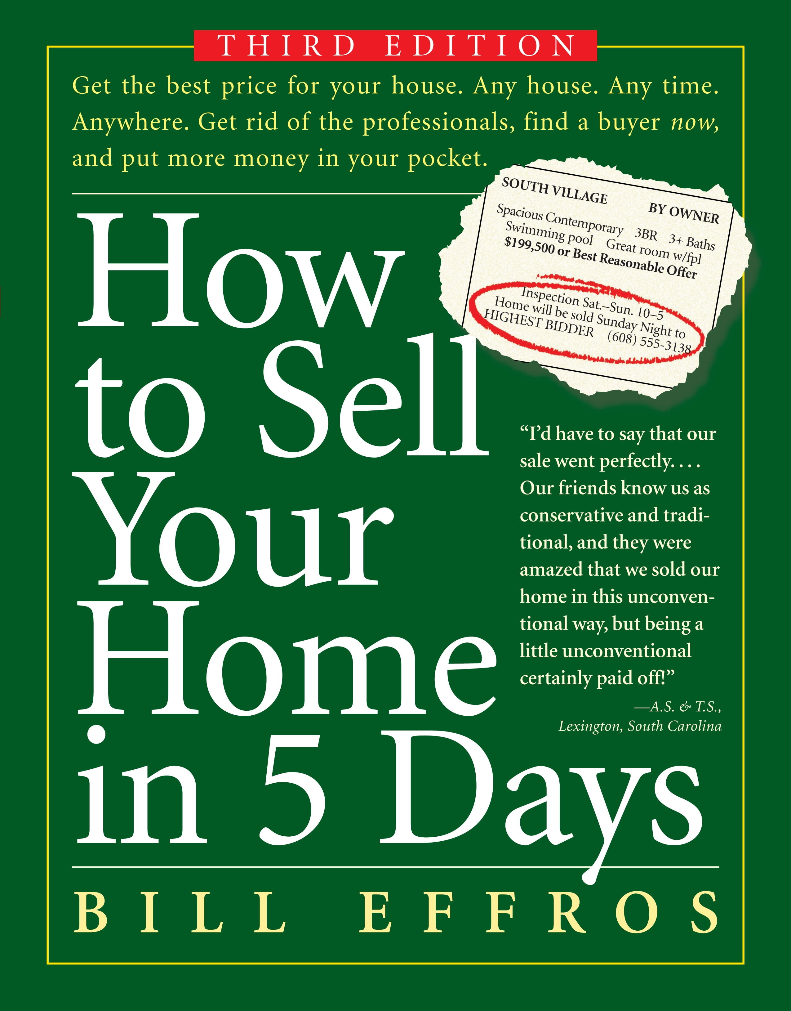 How to sell your home in 5 days third edition paperback walmart