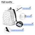 thumbnail image 3 of Honeii Cute Shark Print Canvas Backpack for School & Outdoor,Laptop Excursion Backpack,Notebook School Bookbag For Men Women,for Work, Travel, and Everyday Use-Small, 3 of 5