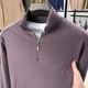 thumbnail image 4 of Suéter de invierno ultrafino de terciopelo para bebé, cuello alto, cremallera media alta, camisetas para hombre, ropa de manga larga, ropa para hombre, 4 of 4