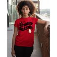 thumbnail image 3 of Spooky Season Halloween Shirt Cute Ghost Costume Women's T-shirt, 2XL, Red, 3 of 6
