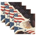 thumbnail image 4 of Iauyy Satin Napkins Set of 1- Eagle-flag DIY Printing Decoration Cloth Napkin- Easy Care for Home/Party, 4 of 8