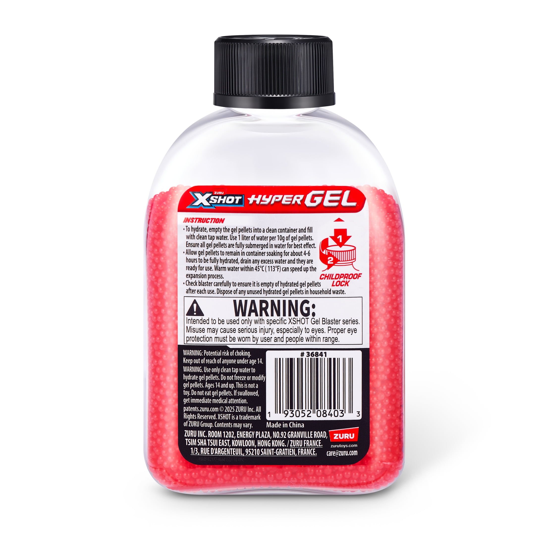 XSHOT Hyper Gel Gellet Refill Pack Water Bead Ammunition (20,000 Red Gel Pellets) by ZURU for Ages 14+