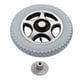 thumbnail image 1 of Neumático para silla de ruedas de 320mm, rueda inflable de PU, cubo de acero de aleación, neumático trasero para vehículo para discapacitados, 4 orificios, 1 of 8
