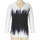 thumbnail image 5 of Blusa de manga larga con estampado de cuello en V suelto informal para mujer de talla grande Fridja  fjkfkj3582, 5 of 8