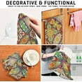 thumbnail image 7 of Kitchen Towels Bohemian Mandala Pattern Cleaning Towel Absorbent Hand Towels Tea Towels for Home Restaurant Dish Clean 28" x 18", 4PCS, 7 of 7
