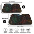 thumbnail image 3 of Balery Gamepad Joystick Game Print Car Windshield Sun Shade,Windshield Sunshade for Car Pickup Truck SUV Accessories-Small, 3 of 7