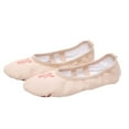 thumbnail image 2 of Xfvqtps Ballet Shoes for Girls Soft Sole Non Slip Cross Elastic Straps Solid Color Leather Dance Shoes for Gymnastics Performance Beige, 2 of 8