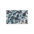 thumbnail image 2 of World Rug Gallery Modern Floral Non-Slip (Non-skid) Area Rug - Gray 2'7"x4', 2 of 8