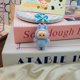 thumbnail image 5 of Labubu llavero muñeca pareja llavero Kawaii dibujos animados creativo Bowknot teléfono móvil bolsa colgante dijes mochila decoración regalos, 5 of 5