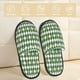 thumbnail image 2 of Fotbe Light Green Squares Pantuflas Peludas para Mujer con Estampado, Zapatillas de Peluche, Zapatos de Invierno para Casa, Uso Interior y Exterior-Large, 2 of 8