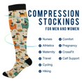 thumbnail image 2 of FORMRS Womens Knee High Socks Casual Long Thick Travel Daily Wear, 1 Pair, Black Cats Reading, 2 of 6