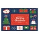 thumbnail image 2 of Adornos navideños, alfombras navideñas, tapete navideño, tapete navideño, tapete navideño, tapete navideño decorativo para sala de estar, dormitorio, cocina, baño, tapetes de poliéster, 2 of 6