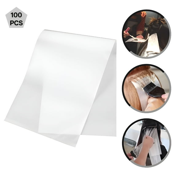 RAGUPEL 100pcs Hair Coloring Wrap Sheets Salon Hair Dye Foil Hair Tint Paper Highlighting Hair Perm Hair Wrap Salon Hair Accessories