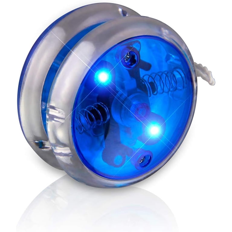 スポーツトイ・アクショントイ yoyorecreation Onslaught Full Blue FlashingBlinkyLights Blue LED Yo Yo for Kids - Walmart.com