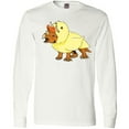 thumbnail image 3 of Inktastic Easter Duck Triceratops Long Sleeve T-Shirt, 3 of 5