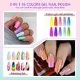 thumbnail image 3 of Kit de pintura en gel para decoración de uñas GOFLORDEN, 36 colores con pincel para uñas, 3 of 9