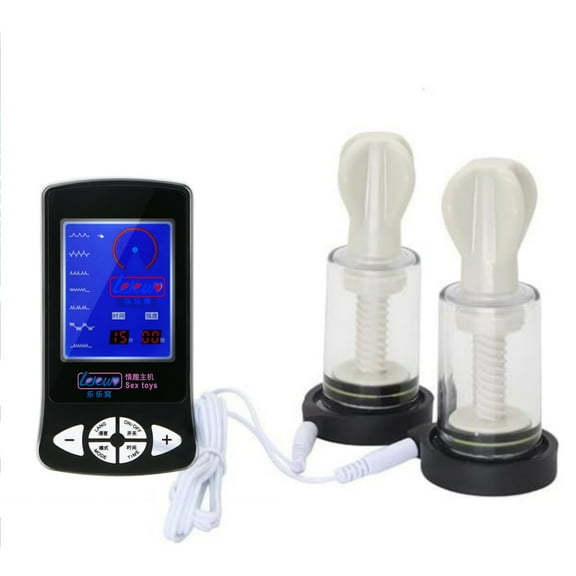 Adjustable Conductive Rings Cups Massage Body Unit with Host Massager