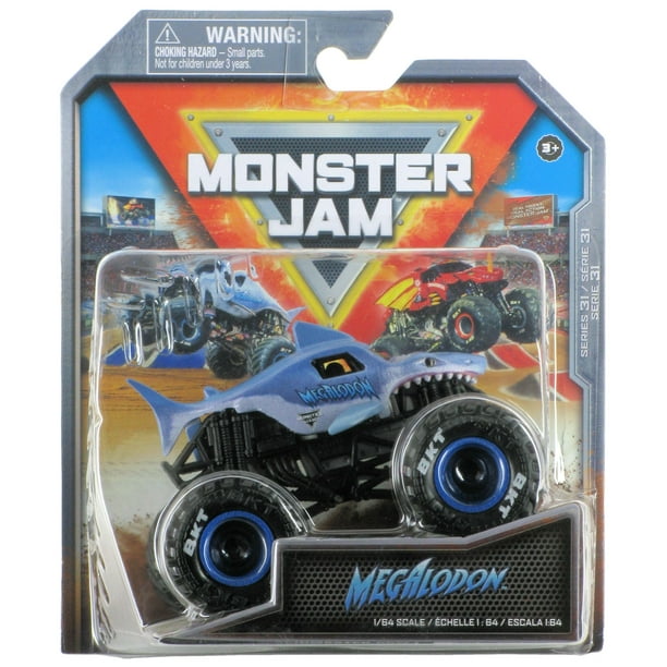 Camión fundido Monster Jam 2023 Spin Master 1:64 Megalodon