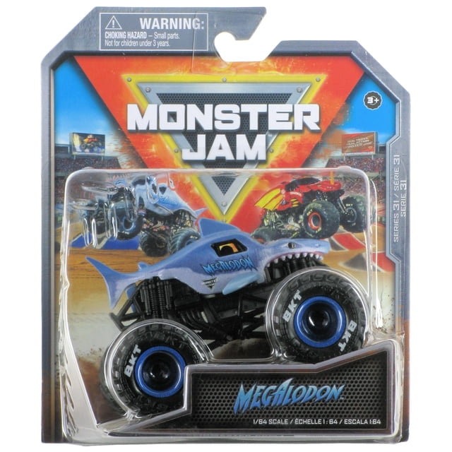 Camión fundido Monster Jam 2023 Spin Master 1:64 Megalodon