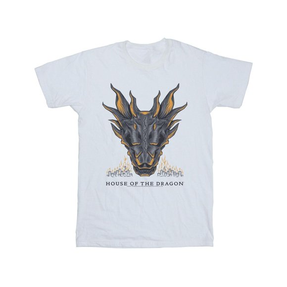 Game Of Thrones: House Of The Dragon Mens Dragon Flames T-Shirt