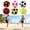 Orange 1pc, variant on Football Patterns Footbag Sack, Durable Soccer Stress Ball Soft Balls Kickballs, Juggling Balls for Adult Party Game, Daily Sport